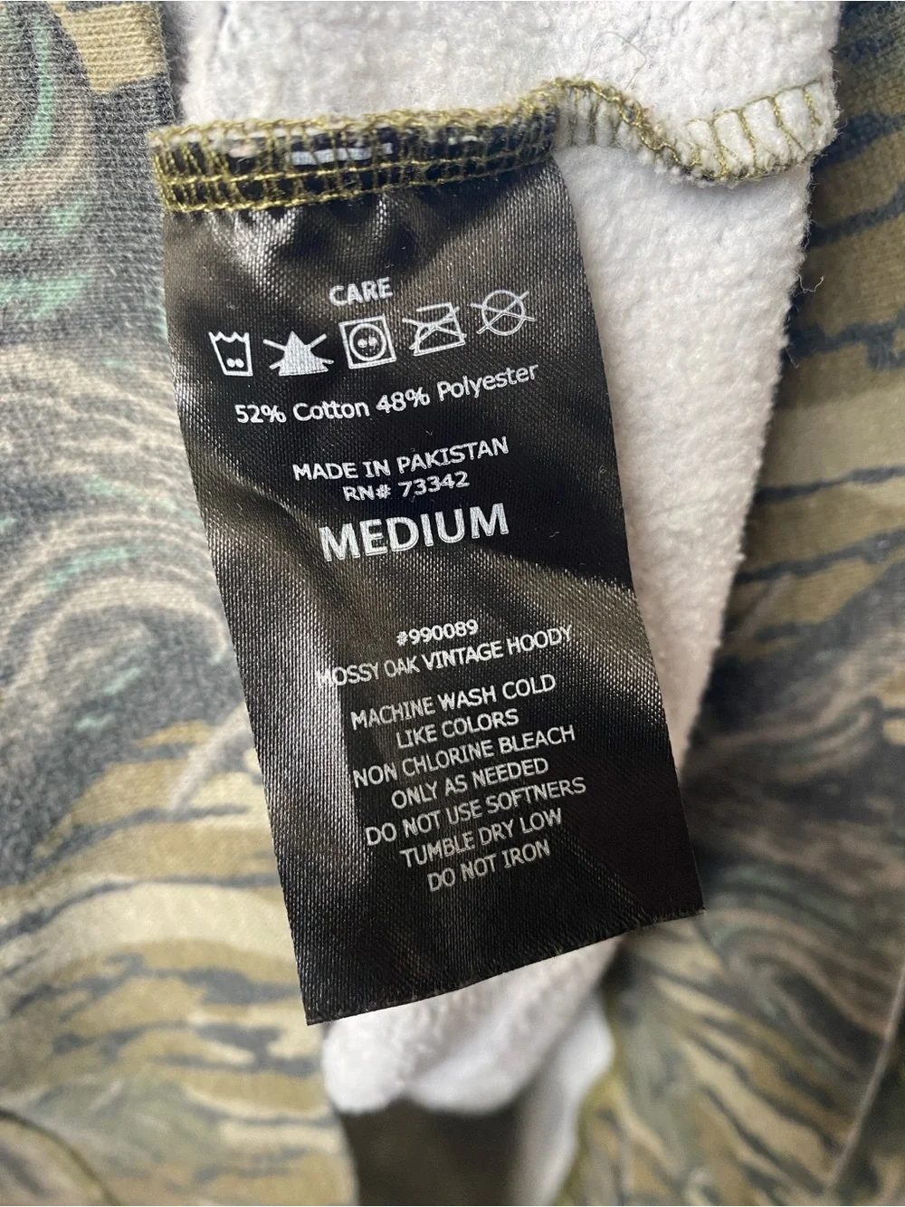 Mossy Oak - Camo Pattern Hooded Pullover Sweatshirt (Medium)